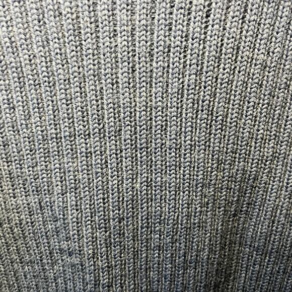 Citadel VTG Navy Blue Ribbed Knit Virgin Wool Military Pullover V Neck Mens 42/L - Picture 3 of 8